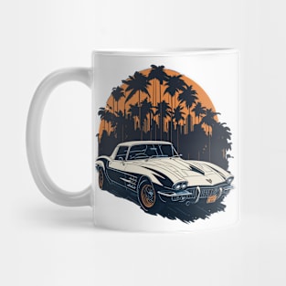 Old Chevrolet Corvette Classic Car Mug